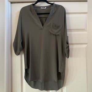 Lush - Women’s Blouse- Olive- Size Small